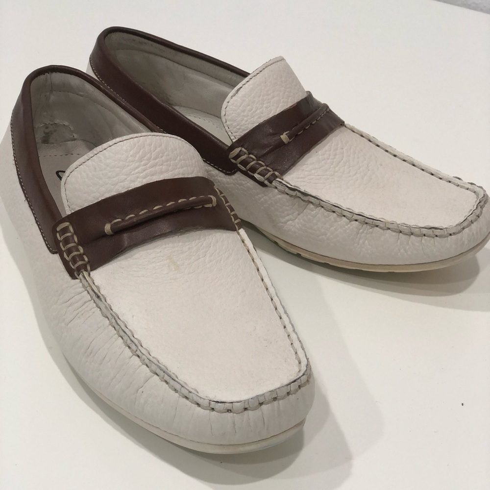 Clark’s White Loafers